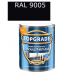 Краска для металла гладкая глянцевая RAL 9005 0.75л TOPGRADE
