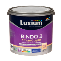 Краска в/д Bindo 3 Prof глубокоматовая BW 2,5л LUXIUM