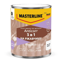 Грунт-эмаль Anticorr 3в1 RAL9003 белая 0,75л MASTERLINE