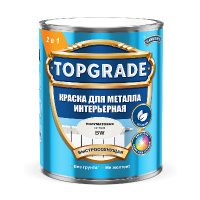 Краска для металла интерьерная BW 0.9л TOPGRADE
