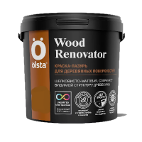 Краска-лазурь по дереву Wood RENOVATOR база С 9л OLSTA OWRC-90