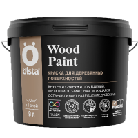 Краска по дереву Wood PAINT база А 9л OLSTA OWDA-90