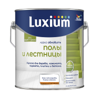 Краска в/д Полы и лестницы полуглянцевая BC 2л LUXIUM