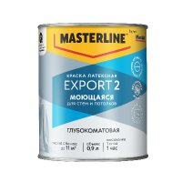 Краска Export-2 глубокоматовая BW 0,9л MASTERLINE