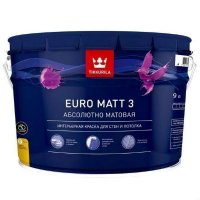 Краска интерьерная EURO MATT 3 A 9л TIKKURILA