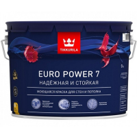 Краска для стен и потолков моющаяся EURO POWER 7 A 9л TIKKURILA