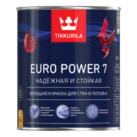 Краска для стен и потолков моющаяся EURO POWER 7 C 0,9л TIKKURILA